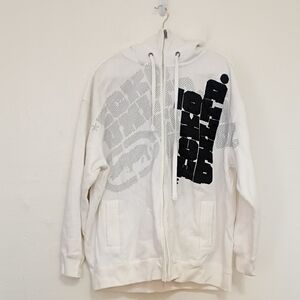 Ecko Unlimited Heavy Full Zip Hooded Spellout Sweatshirt Size 3x